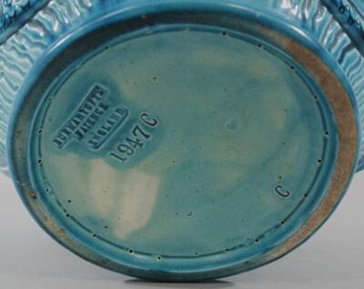 A Victorian Burmantofts faience jardiniere - 2