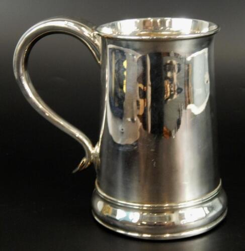 An early 19thC Old Sheffield plate tankard