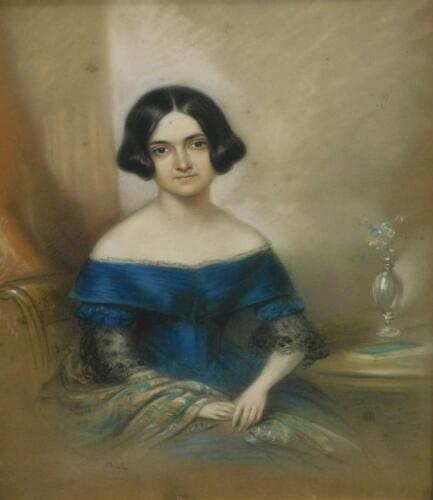 19thC British School. Portrait of a lady