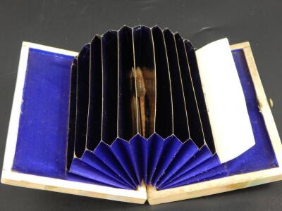 A 19thC mother of pearl card case - 3