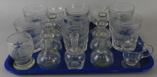 Various 19thC and later glasses