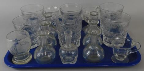 Various 19thC and later glasses