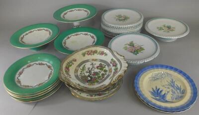 A collection of 19thC porcelain