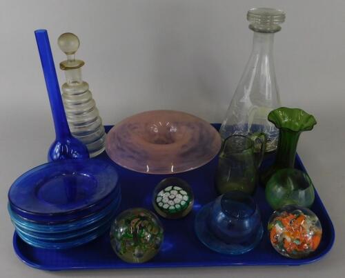 A collection of art and other glass