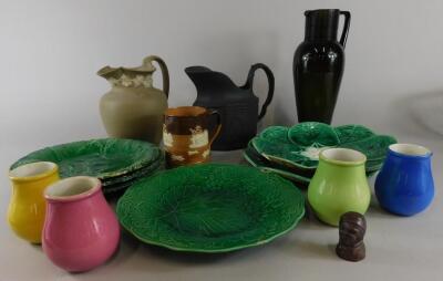 A collection of 19thC and later ceramics