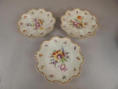 A pair of Dresden porcelain bon bon dishes - 7