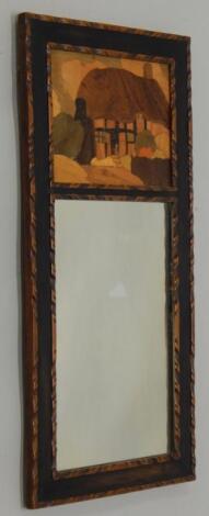 A Rowley Gallery Pink Cottage wall mirror