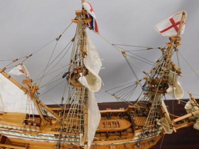 A scale model of a two masted British Galleon - 2