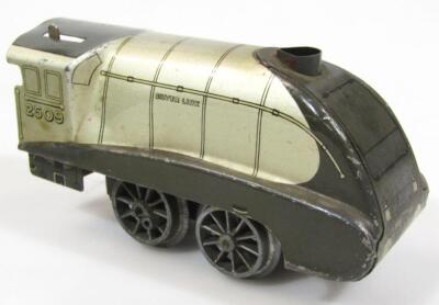 An early 20thC tin plate Silver Link locomotive - 2