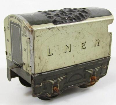 An early 20thC tin plate Silver Link locomotive - 5