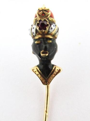 An early 20thC gold stick pin