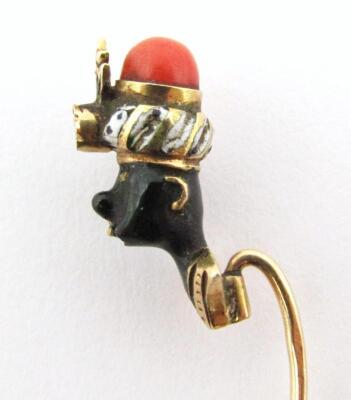 An early 20thC gold stick pin - 2