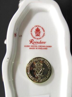 A Royal Crown Derby reindeer paperweight - 3