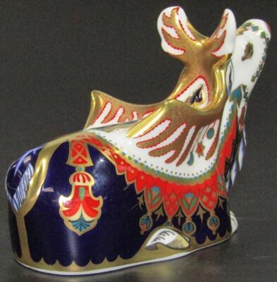 A Royal Crown Derby reindeer paperweight - 2