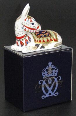 A Royal Crown Derby donkey paperweight - 4