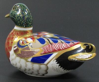 A Royal Crown Derby duck paperweight - 2