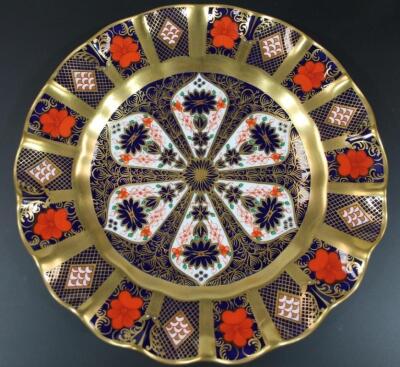 A Royal Crown Derby Imari pattern fluted side plate - 2