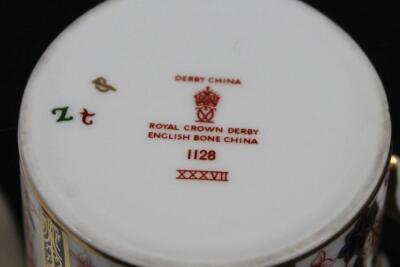 A matched set of ten Royal Crown Derby Imari pattern coffee cans - 3