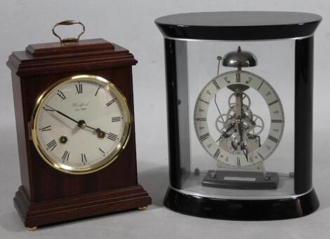 A modern Fox & Simpson skeleton clock