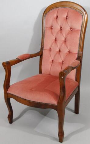 A Victorian style bedroom chair