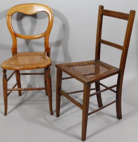 Two early 20thC bedroom chairs