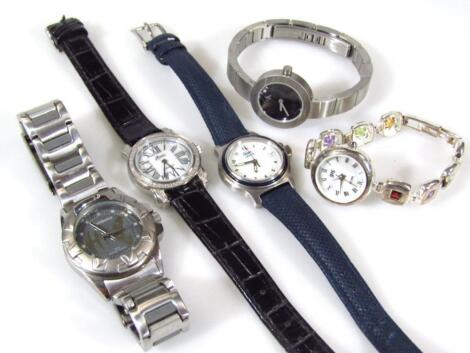 Various fashion and wristwatches