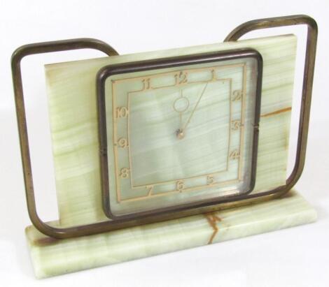 A 1930's Art Deco English mantel clock