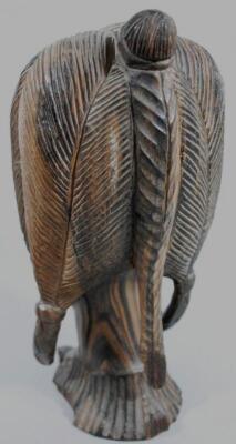 An early 20thC African tribal hardwood head - 4