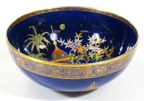 A 20thC Carltonware Bleu Royale Mikado pattern bowl