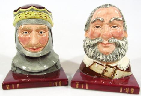 A pair of Royal Doulton bookends