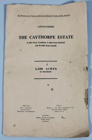 A Caythorpe Estate auction catalogue