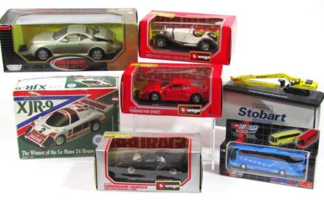 Various die-cast vehicles