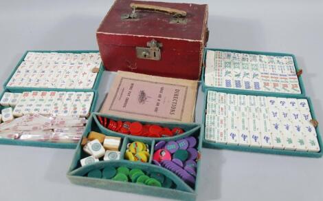 An early 20thC Hong Kong mah jong set