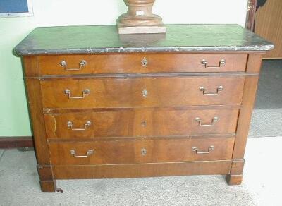 A 19thC continental walnut chest