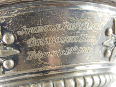 A Victorian silver horse racing trophy - 4