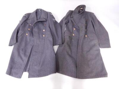 Two RAF great coats