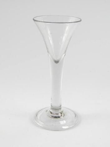 A Georgian late 18thC wine glass