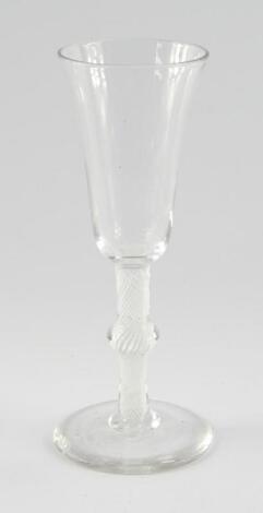 A Georgian late 18thC wine glass