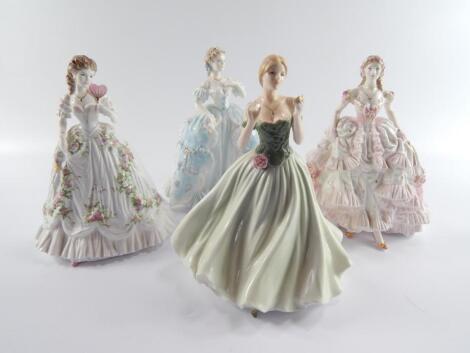 Four Royal Worcester figures