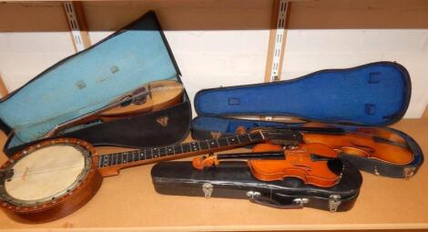 A Carlo Ricordo rosewood mandolin with tortoiseshell inlay