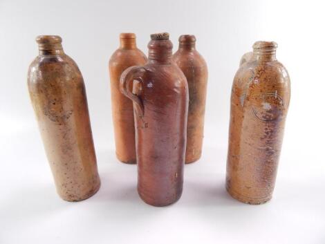 Nineteen German Selters Nassau stoneware bottles