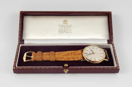 An Omega gentleman's 9ct gold cased wristwatch