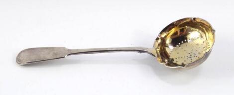A Russian silver sugar sifting spoon