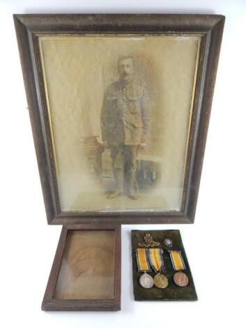 A Great War and Victory Medal to Gnr J Greensmith