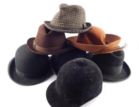 Two bowler hats from Hepworths and Woodrow of Piccadilly