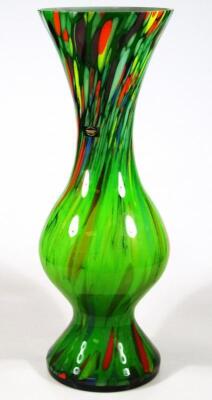 A 20thC Polish Makora Studio glass vase