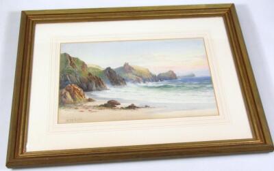 John Clarkson Uren (1845-1932). Cornish coast on a summer's day - 2