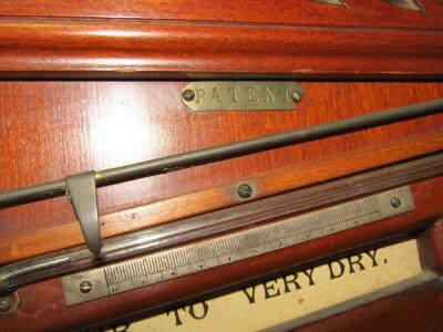 A Victorian mahogany patented angle barometer - 3