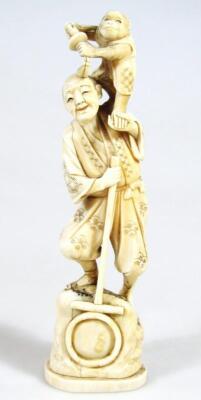 A 19thC Chinese ivory figure