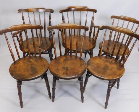 A set of six Ibex brand Swedish kitchen type chairs